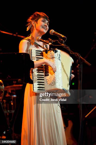 Maia Vidal performs on stage at Palau De La Musica on May 11, 2012 in Barcelona, Spain.