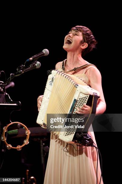 Maia Vidal performs on stage at Palau De La Musica on May 11, 2012 in Barcelona, Spain.