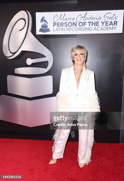 Ana Torroja attends the 2022 Latin Recording Academy Person of the Year Honoring Marco Antonio Solís at the Mandalay Bay Convention Center on...