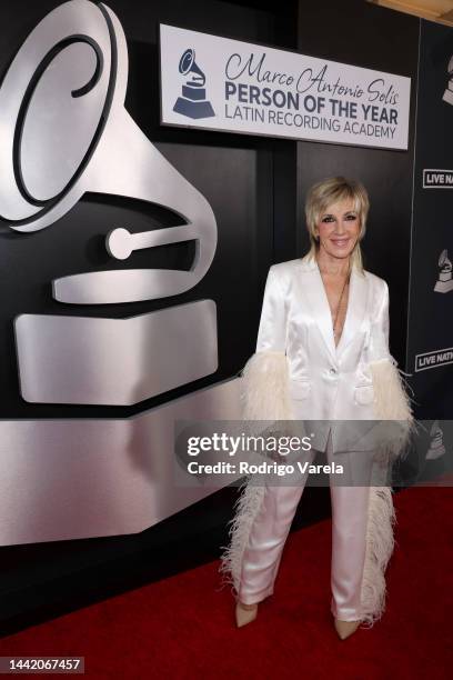 Ana Torroja attends the 2022 Latin Recording Academy Person of the Year Honoring Marco Antonio Solís at the Mandalay Bay Convention Center on...