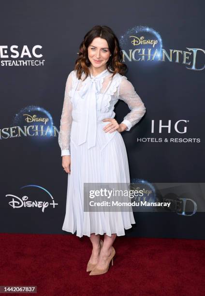 Caterina Scorsone attends Disney's "Disenchanted" Premiere at El Capitan Theatre on November 16, 2022 in Los Angeles, California.