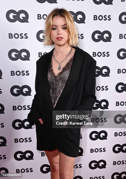 Milly Alcock attends the GQ Men Of The Year Awards 2022 at Mandarin Oriental Hyde Park on November 16, 2022 in London, England.