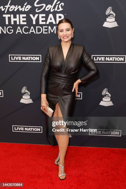 Myriam Hernández attends The Latin Recording Academy's 2022 Person of the Year Gala Honoring Marco Antonio Solis at Michelob ULTRA Arena on November...