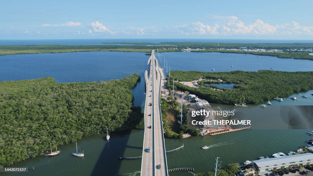 Long Key Bridge The Florida Keys Key Largo Overpass Bridge High-Res Stock Photo - Getty ...