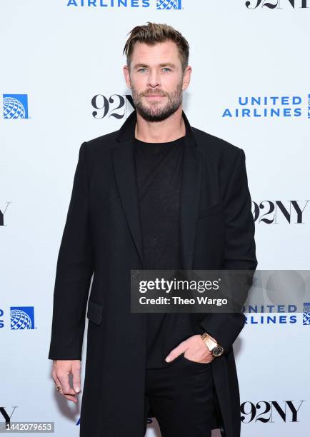 Chris Hemsworth attends National Geographic's "Limitless" Screening And Conversation at The 92nd Street Y, New York on November 16, 2022 in New York...