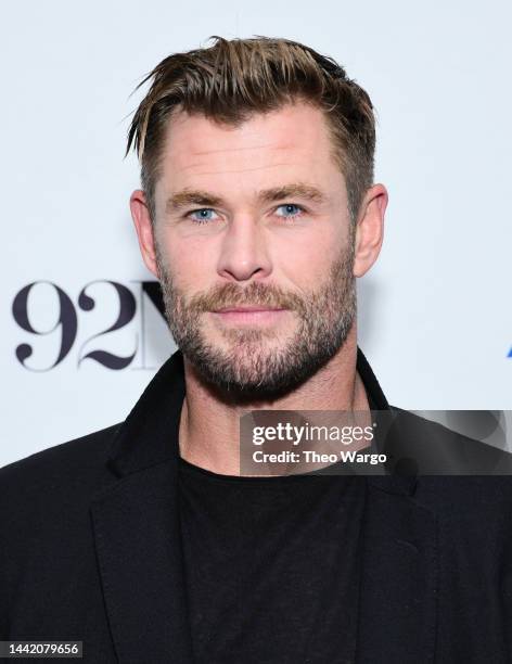 Chris Hemsworth attends National Geographic's "Limitless" Screening And Conversation at The 92nd Street Y, New York on November 16, 2022 in New York...