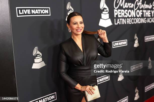 Myriam Hernández attends the 2022 Latin Recording Academy Person of the Year Honoring Marco Antonio Solís at the Mandalay Bay Convention Center on...