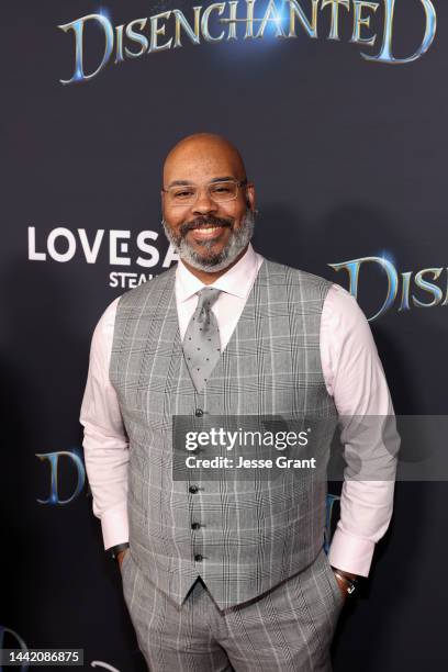 James Monroe Iglehart arrives at the premiere of Disney’s “Disenchanted” at the El Capitan Theatre in Hollywood CA on November 16, 2022. The film...