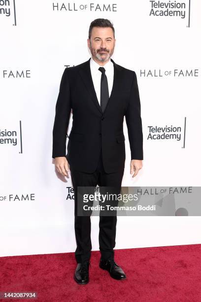 Jimmy Kimmel attends The Television Academy's 26th Hall Of Fame Induction Ceremony at Saban Media Center on November 16, 2022 in North Hollywood,...