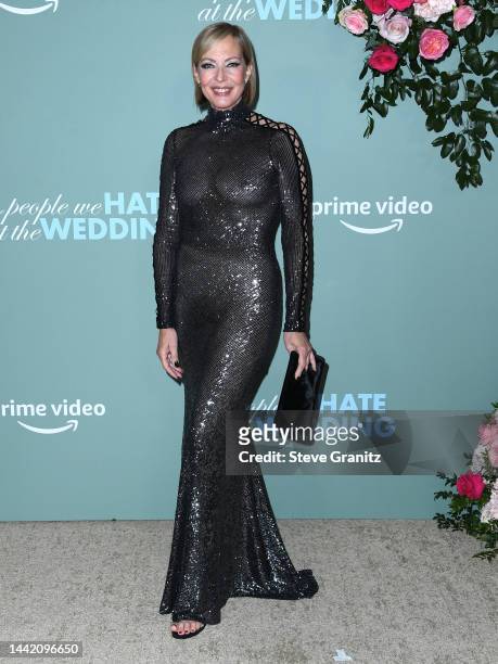 Allison Janneyarrives at the Los Angeles Premiere Of Prime Video's "The People We Hate At The Wedding" at Regency Village Theatre on November 16,...