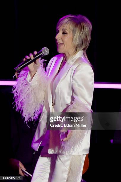 Ana Torroja performs onstage during The Latin Recording Academy's 2022 Person of the Year Gala Honoring Marco Antonio Solis on November 16, 2022 in...
