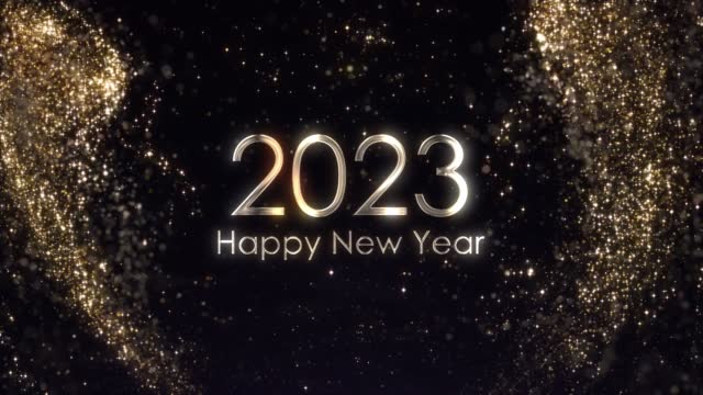 Happy new year 2023, golden particular, holiday