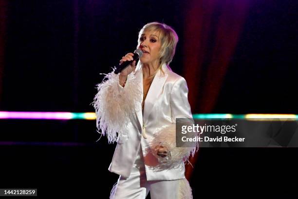 Ana Torroja performs onstage during the 2022 Latin Recording Academy Person of the Year Honoring Marco Antonio Solís at the Mandalay Bay Convention...