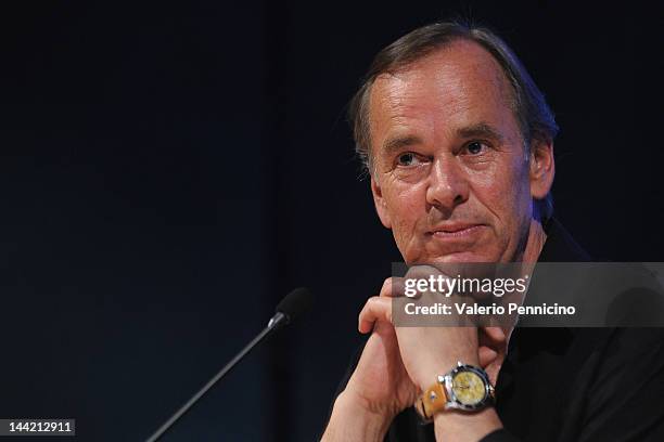 Bijorn Larsson attends "Come uccidere un poeta senza scrivere un giallo svedese" book presentation during the 2012 International Book Fair of Torino...