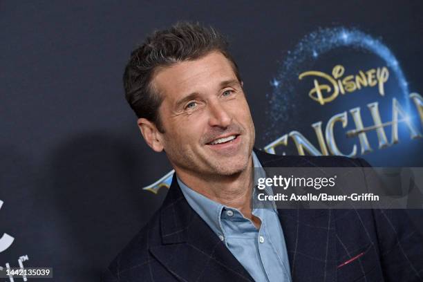 Patrick Dempsey attends Disney's "Disenchanted" Premiere at El Capitan Theatre on November 16, 2022 in Los Angeles, California.