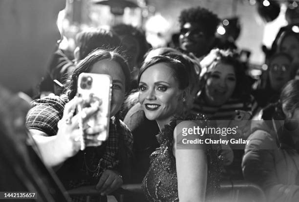 Christina Ricci attends the world premiere of Netflix's "Wednesday" on November 16, 2022 in Los Angeles, California.