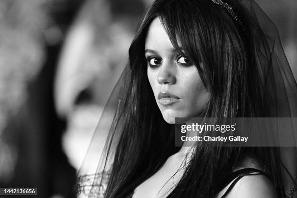 Jenna Ortega attends the world premiere of Netflix's "Wednesday" on November 16, 2022 in Los Angeles, California.