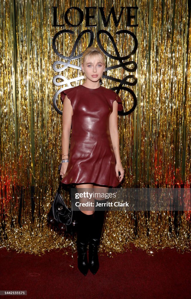 Emma Chamberlain attends the LOEWE Rodeo Drive Party at Whiskey a Go