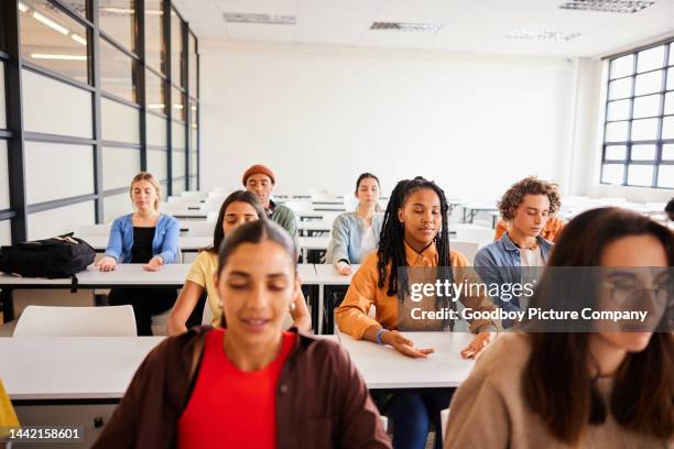Student Practising Visualisation Meditation Visualization Photos and Premium High Res Pictures - Getty ...