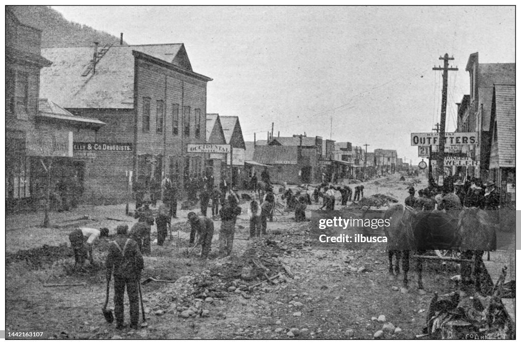 Antique image: Klondike Gold Rush, Skagway