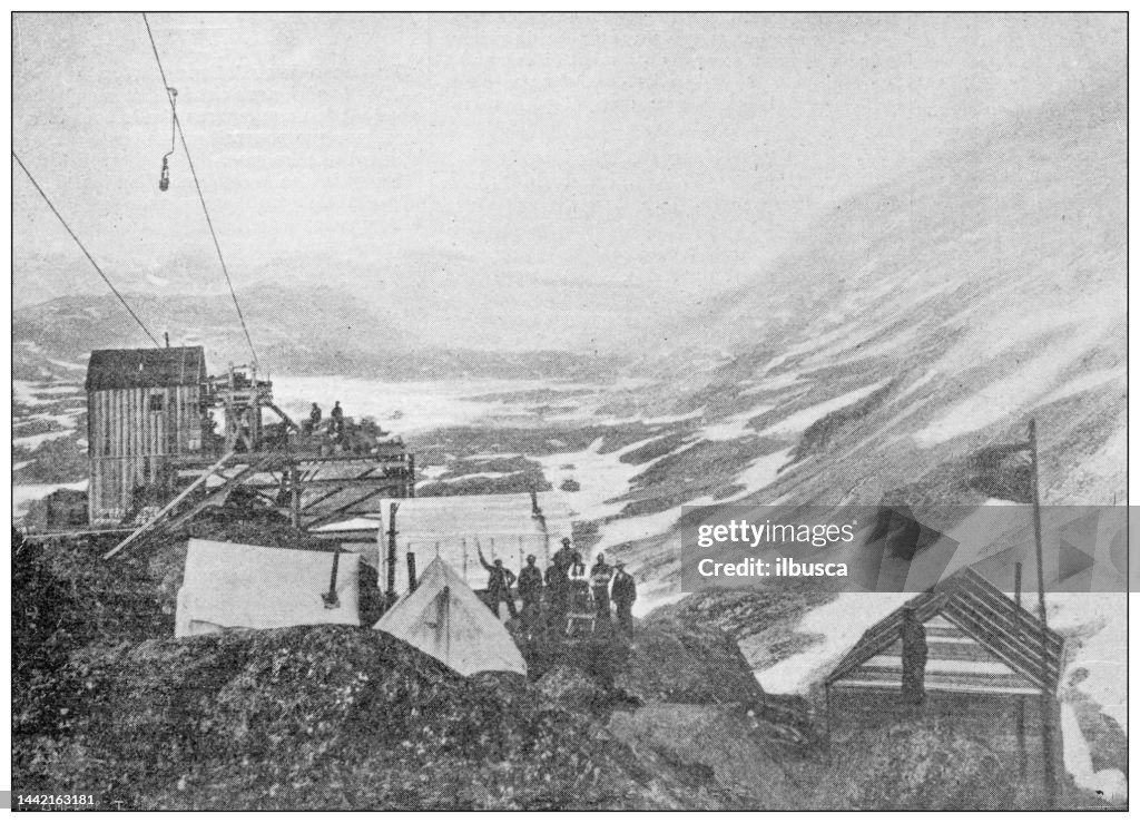 Antique image: Klondike Gold Rush, Chilkoot