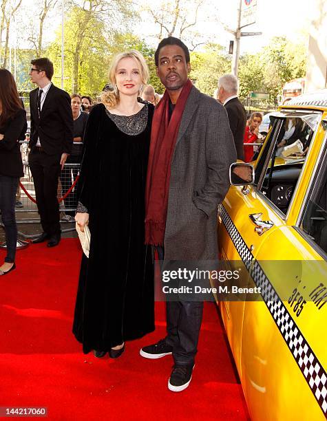 Julie Delpy and Chris Rock attend the UK premiere of "2 Days In New York" at the Odeon Kensington on May 11, 2012 in London, England.