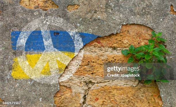 peace for ukraine - symbols of peace stock pictures, royalty-free photos & images