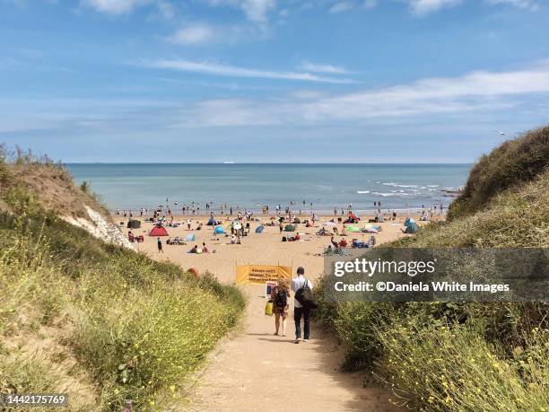 botany bay, margate, england - kent foto e immagini stock