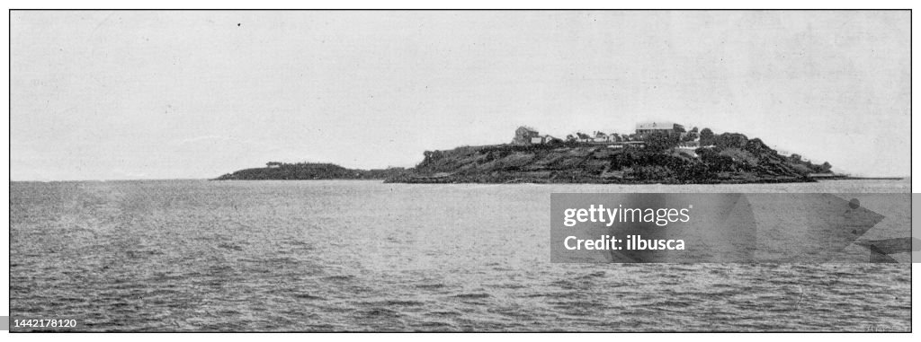 Antique image: Salvation Islands, Devil's Island