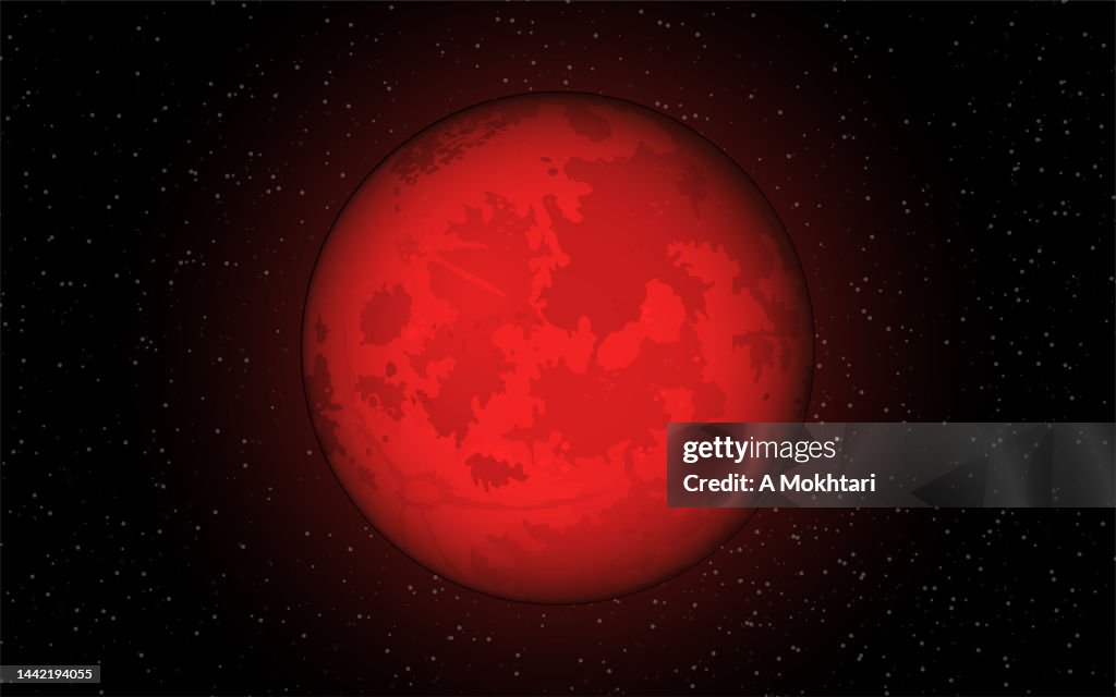 Mars planet / Moon or earth eclipse.