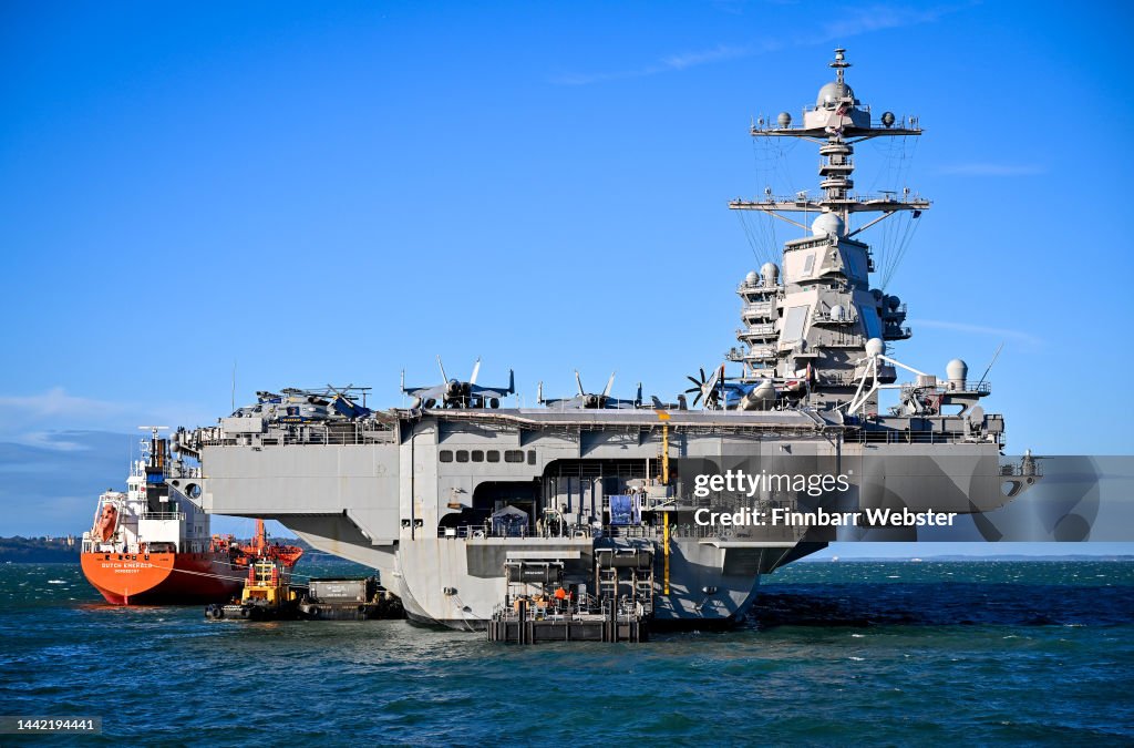 Gerald R. Ford Ww2 A view of the aircraft Carrier USS Gerald R. Ford, on November 17 ...