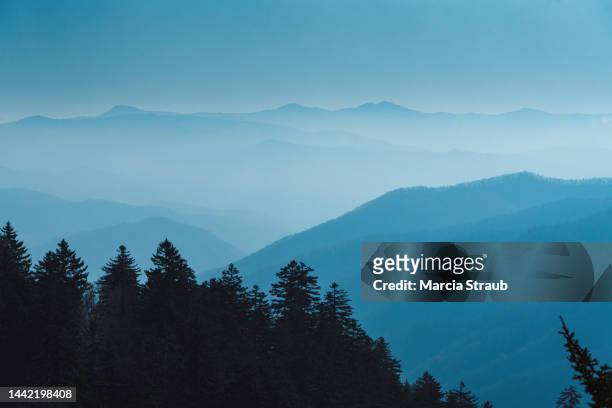 smoky mountain ridge - great smoky mountains stock pictures, royalty-free photos & images