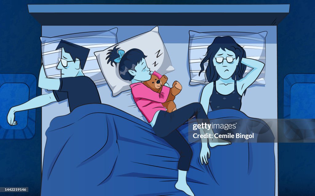 Child Sleeping with Family
