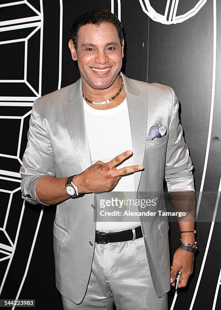 Sammy Sosa attends the Mana concert at AmericanAirlines Arena on May 11, 2012 in Miami, Florida.