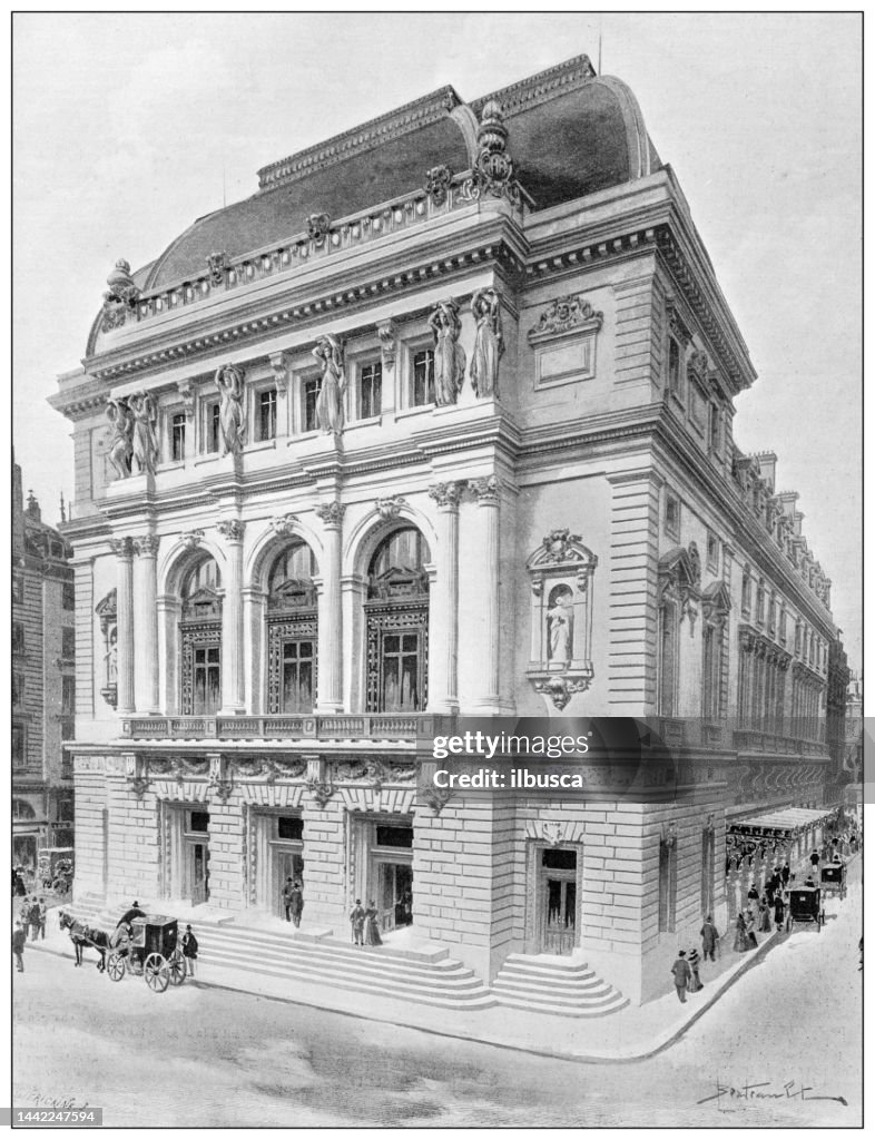 Antique image: Théâtre national de l'Opéra-Comique, Paris