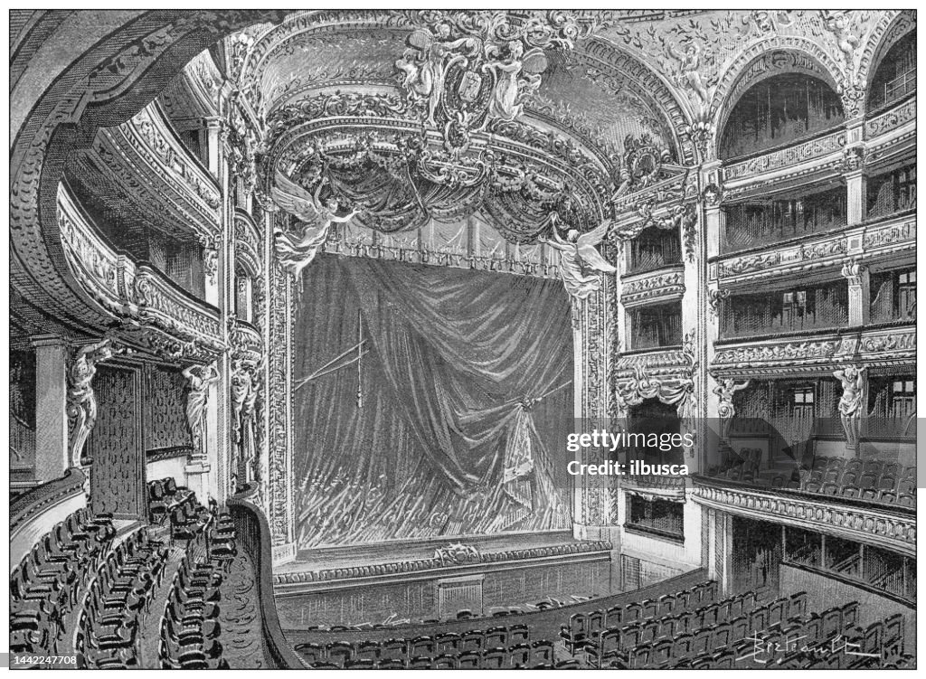 Antique image: Théâtre national de l'Opéra-Comique, Paris