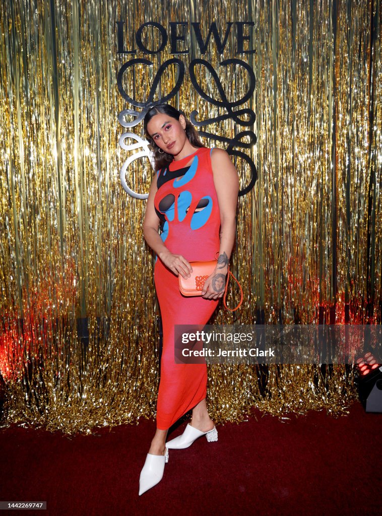 Empress Of attends the LOEWE Rodeo Drive Party at Whiskey a Go Go on