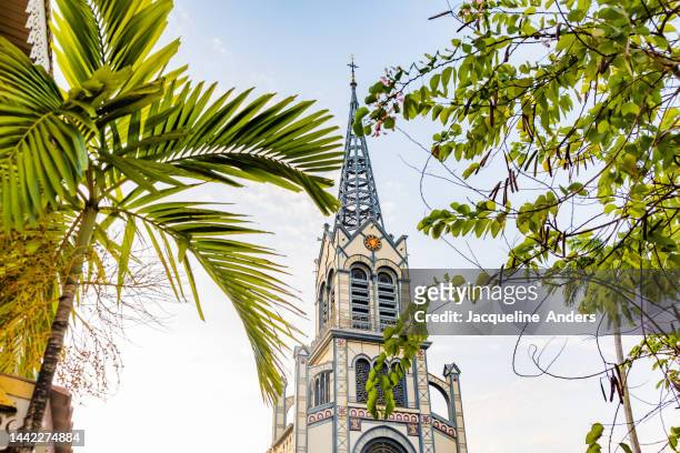 saint louis cathedral, fort-de-france, martinique - fort de france stock pictures, royalty-free photos & images