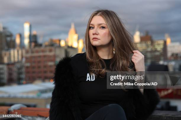 Anna Delvey poses for a photo at her home on November 16, 2022 in New York City.