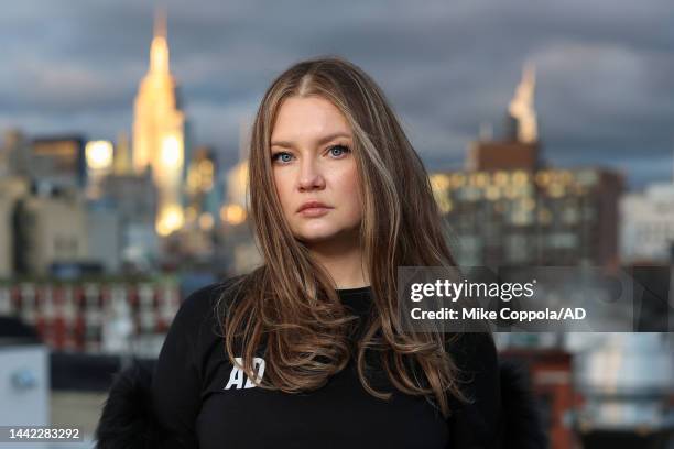 Anna Delvey poses for a photo at her home on November 16, 2022 in New York City.