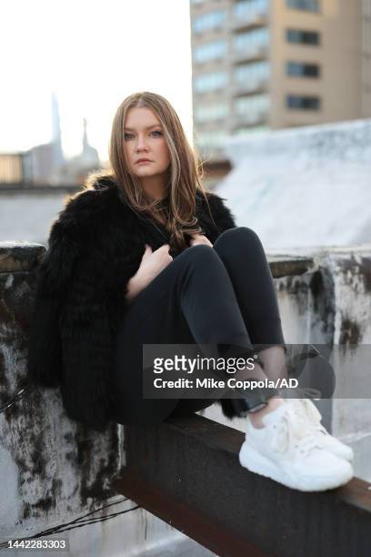 Anna Delvey poses for a photo at her home on November 16, 2022 in New York City.