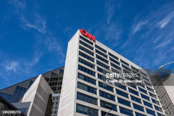 An exterior view of the world headquarters for the Cable News Network on November 17, 2022 in Atlanta, Georgia. CNN's CEO and Chairman, Chris Licht,...