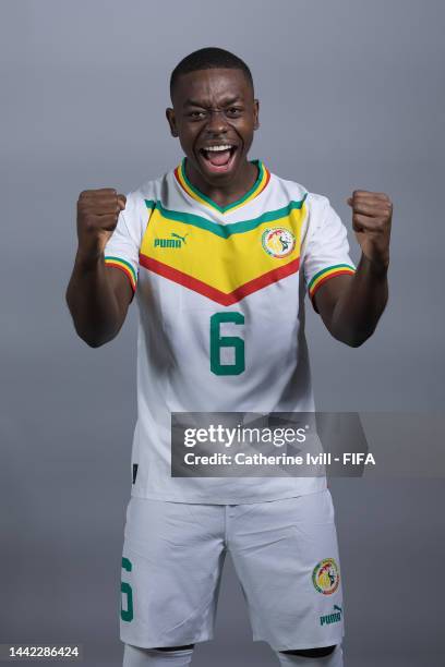 Nampalys Mendy of Senegal poses during the official FIFA World Cup Qatar 2022 portrait session on November 17, 2022 in Doha, Qatar.