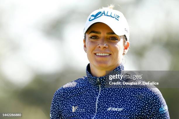 Gaby Lopez of Mexico looks on from the third hole during the first round of the CME Group Tour Championship at Tiburon Golf Club on November 17, 2022...