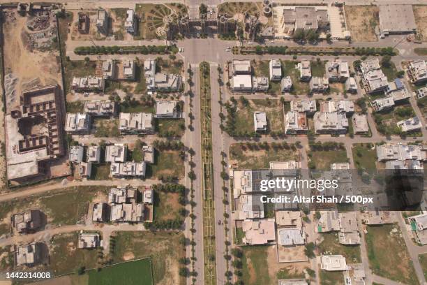 an aerial view of gujranwala city of punjab pakistan,gujranwala,punjab,pakistan - punjab aerial view stock pictures, royalty-free photos & images
