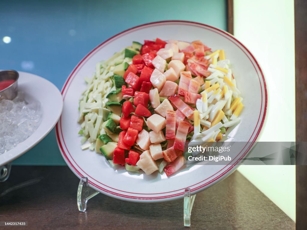 Cobb salad, food model