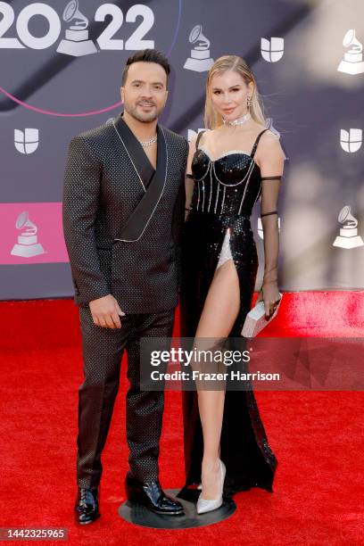 Luis Fonsi and guest attend the 23rd Annual Latin GRAMMY Awards at Michelob ULTRA Arena on November 17, 2022 in Las Vegas, Nevada.