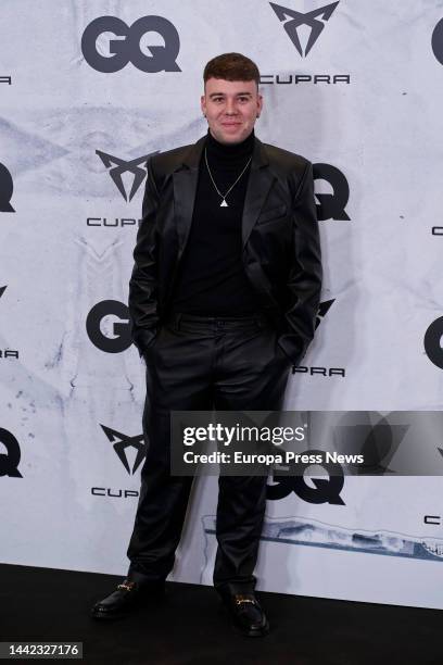 Singer Quevedo poses at the photocall of the XXI edition of the GQ Spain Men of the Year Awards at The Westin Palace hotel on November 17 in Madrid,...