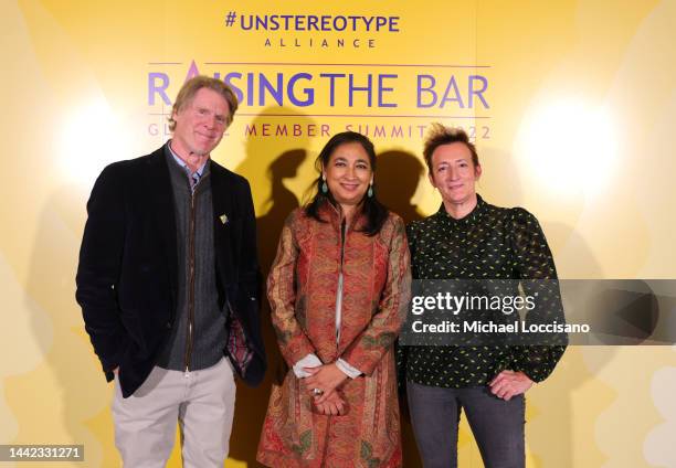 Co-Founder and Chairman of the Board, Getty Images, Mark Getty, Anita Bhatia and Global Head of Creative Insight, Getty, Rebecca Swift attend...