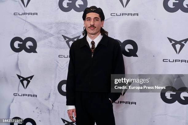 Footballer Hector Bellerin at the photocall of the XXI edition of the GQ Spain Men of the Year Awards at The Westin Palace hotel, on November 17 in...